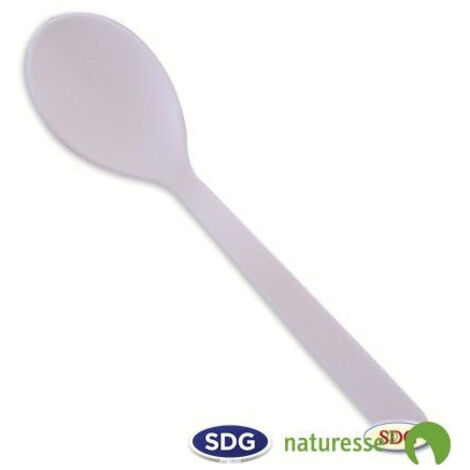 Cuillère à Dessert en CPLA 13 cm - SDG Lot de 1000 (1/3)