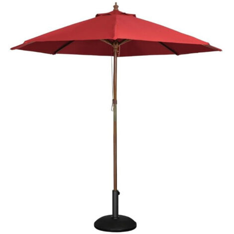 Parasol de Terrasse Professionnel Rouge à Poulie de 2,5 m - Bolero (1/5)