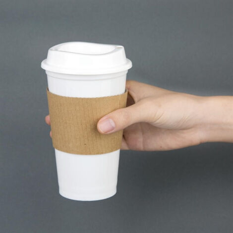 APS Set De 2 Gobelets Réutilisables To Go 400 Ml Avec Couvercles - Polypropylène Moka, Idéal Pour Café Et Thé