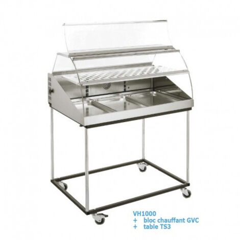 Bloc chauffant pour vitrine VH1000 - GVC - Furnotel