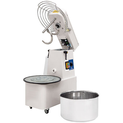 Pétrin à Spirale Sur Roues, 25 Kg/32 Litres, 1 Vitesse, Avec Minuteur Et Cuve Détachable - Mastro (1/2)