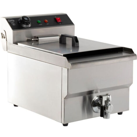 Friteuse électrique professionnelle - 8 litres avec robinet de vidange - Combisteel