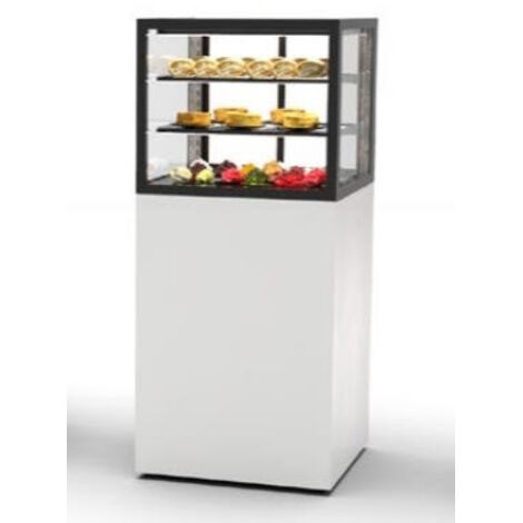 Vitrine Neutre 4 Faces avec Base 60 Serie Integra - 600 x 600 x 1400 mm et Sans Accès Frontal - Sayl (1/3)