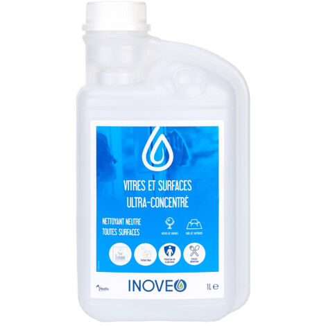 Inoveo Vitres et surfaces ultra concentré flacon de 1L - Pollet Sa