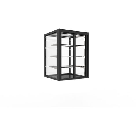 Vitrine Réfrigéré Neutre avec Base 60 Integra Série Neutral - 3 Etagères - Accès Frontal GRAB&GO et Arrière - Sayl (1/3)