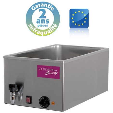 Bain-marie GN 1/1 avec vidange - Gamme CBS - 21 L - Sofraca