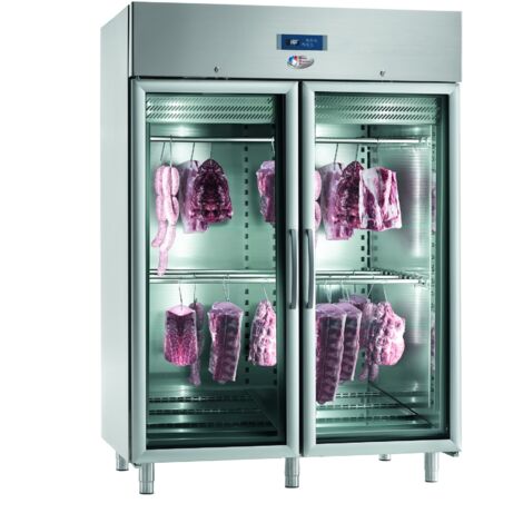 Armoire De Maturation Pour Viandes Sur 6 Grilles Gn 2/1 Inox - 2 Portes Vitrees - MAP