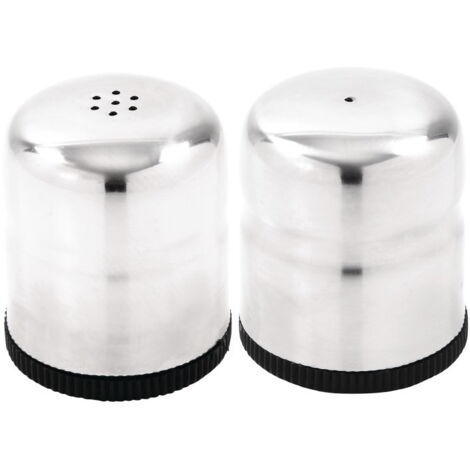 Ensemble Salière et Poivrière Inox 60(h)mm - Jumbo Olympia (1/5)