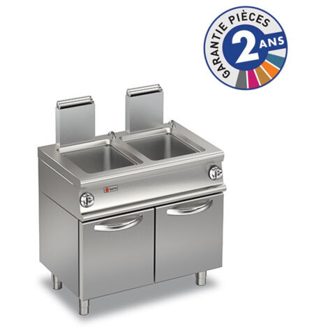 Cuiseur à Pates à Gaz - 2 x 26 L - 2 cuves - 13 kW - Baron
