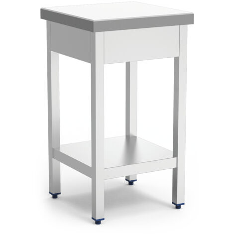 Billot de Boucher Professionnel Absorption Améliorée en Inox et Polyethylène Blanc - Fricosmos (1/3)