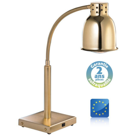 Lampe chauffante sur pied - Cuivrée Jaune - 250 W - Sofraca (1/3)
