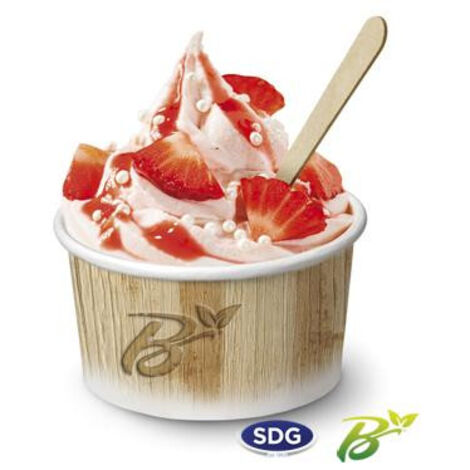 Pot de Glace en Carton Recyclable Nature 155 ml Lot de 1485 - SDG (1/3)
