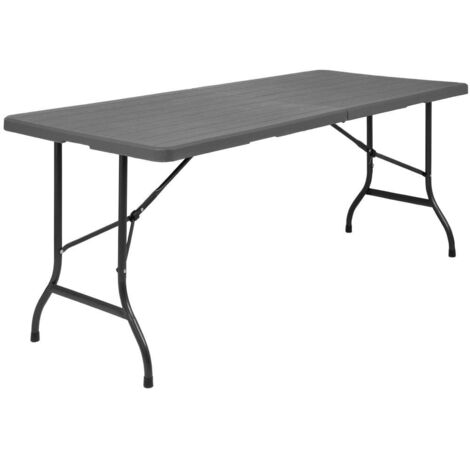 Table Pliante Rectangulaire Effet Rotin 1829 mm - Bolero (1/4)