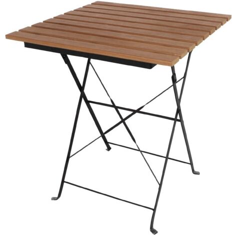 Table Bistro Imitation Bois Carrée 600 mm - Bolero (1/5)