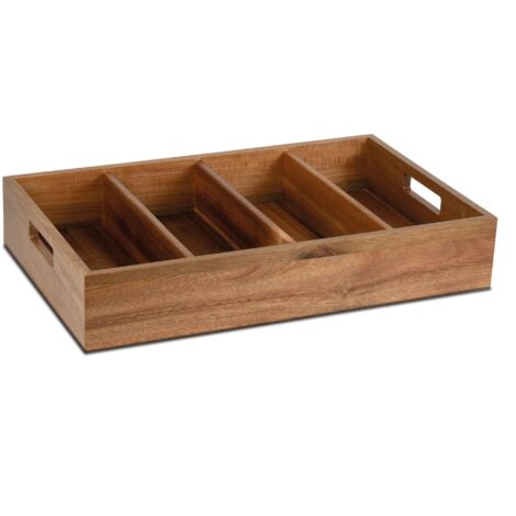 Plateau Range Couverts en Bois 4 Compartiments - Pujadas