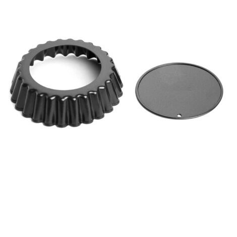 Moule à tartelette cannelé avec fond amovible Vogue - 3 tailles - Lot de 3 (1/4)