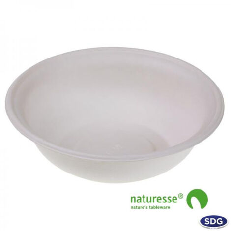 Assiette Creuse Pulpe de Cellulose 21 cm - Lot de 250 - SDG (1/3)