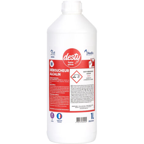 Desty Déboucheur alcaLin Flacon de 1L - Elcopharma