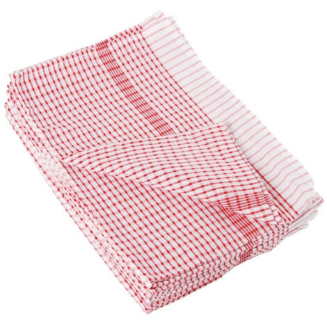 Torchons Rouges Wonderdry 762 x 508 mm Lot de 10 - Vogue