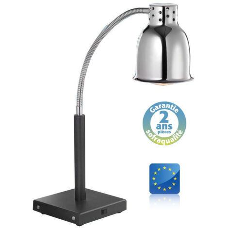 Lampe chauffante sur pied - Noir - 250 W - Sofraca