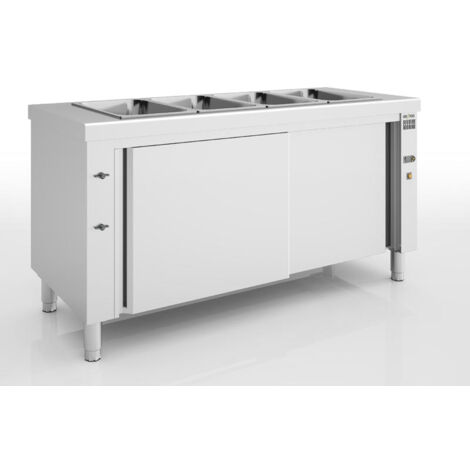 Meuble Bain-Marie Sec Inox Réserve Neutre 1600 x 700 mm - Eratos