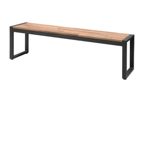 Banc en Acier & Bois d'Acacia - Lot de 2 - Bolero (1/5)