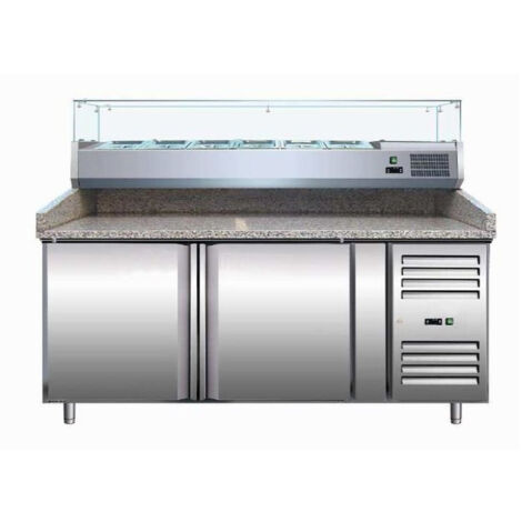 MEUBLE PIZZAS  2 P. 600X400 MM  +2/+8°C  GAZ R600A