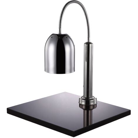 Lampe chauffante 24 centimètres en acier inoxydable avec base 50 x 45 cm en marbre - Pujadas (1/2)