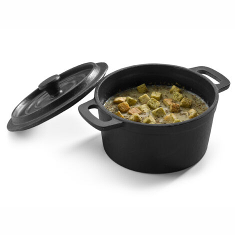 Mini Cocotte Haute avec Couvercle en Fonte Ø 14 cm - Pujadas (1/3)