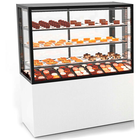 Vitrine Neutre avec Base 100 - 1000 x 600 x 1400 mm et Avec Accès Frontal - 3 étagères Réglables - Sayl (1/2)