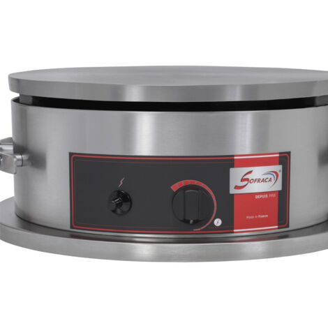 Crêpière Gaz Professionnelle Usage Intensif - Ø 400 mm - Sofraca