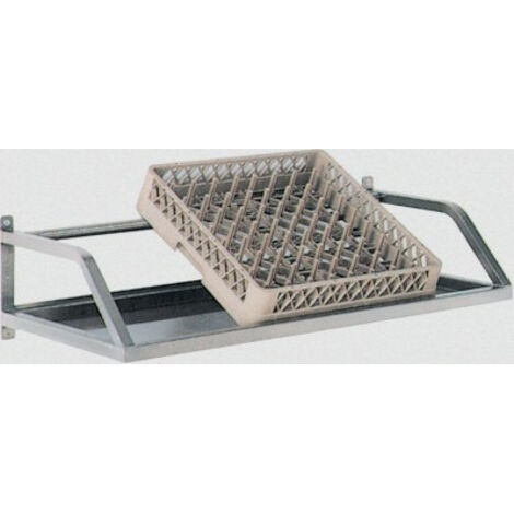Etagère Murale Inclinée avec Tôle de Fond pour Casiers 500 x 500 - L 2100 mm - Elettrobar (1/3)
