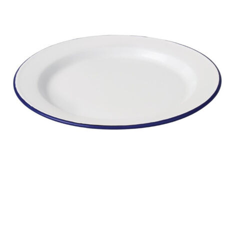 Assiette Creuse en Acier Emaillé 245 mm - Lot de 6 - Olympia