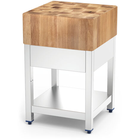 Billot de Boucher Inox et Bois de Chêne - Fricosmos (1/3)