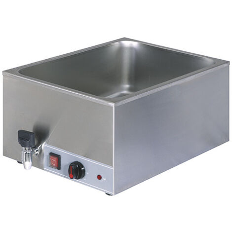 Bain-Marie Électrique De Table Avec robinet de Vidange, 1 Cuve GN 1/1 H 150 mm - Mastro