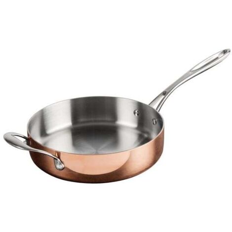 Sauteuse triple épaisseur en cuivre Vogue Tri Wall 240 mm (1/5)