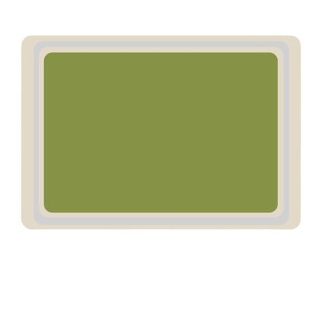 Plateau de service vert - Mélamine - 4 dimensions - Roltex (1/5)