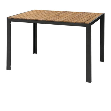 Table Rectangulaire - Acier & Acacia - 1200 mm - Bolero (1/5)