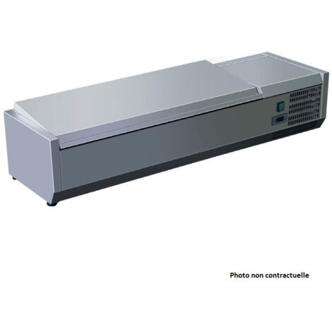 Saladette Réfrigérée Inox à Poser - 5 Bacs GN 1/3 et 1 Bac GN 1/2 - AFI Collin Lucy