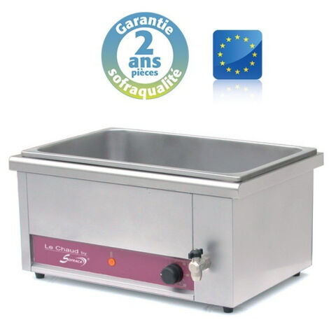 Bain-marie GN 1/1 avec vidange en largeur - Gamme CBS - 21 L - Sofraca