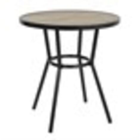 Table Ronde D'Extérieur Noire - Ø 700mm - Bolero (1/5)