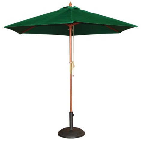 Parasol de Terrasse Vert Professionnel à Poulie de 3 m - Bolero (1/5)