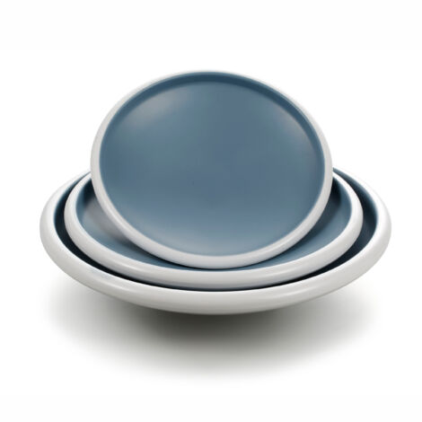 Assiette Creuse Mélamine Motifs Bleus 22,5 cm - Pujadas Assiette Creuse Mélamine Motifs Bleus 22,5 cm - Pujadas