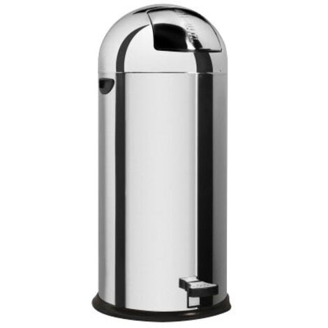 POUBELLE OBUS INOX AVEC PEDALE-L2G (1/2)