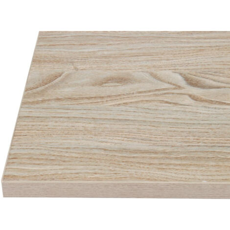 Plateau de table carré 700x700mm effet bois clair - Bolero (1/2)