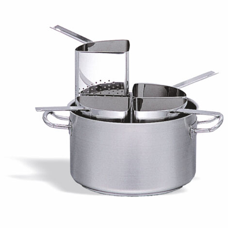 Braisière avec 4 Cuit-Pâtes en Inox 35 à 40 cm - Pujadas (1/3)