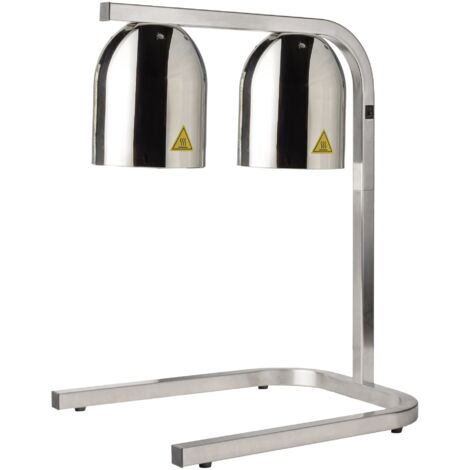 Lampe chauffante double avec support pour bacs GN 1/1 - Pujadas (1/2)