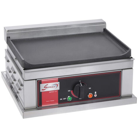Grill Spécial Hamburgers - Plaque Simple et Lisse - Sofraca (1/3)