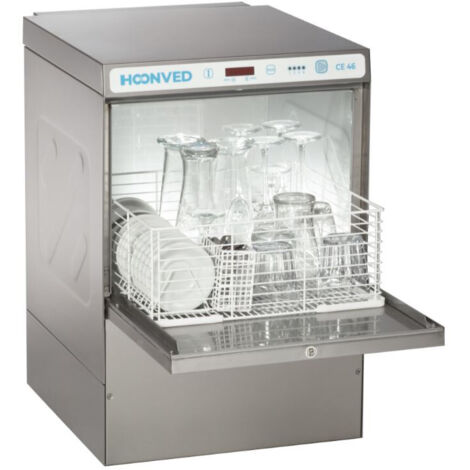 Lave-verres professionnel avec adouciseur et pompe de vidange - Hoonved