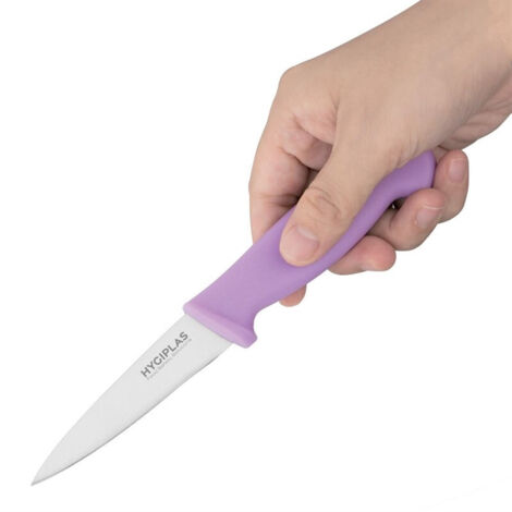 Couteau d'Office Violet 90 mm - Hygiplas (1/4)